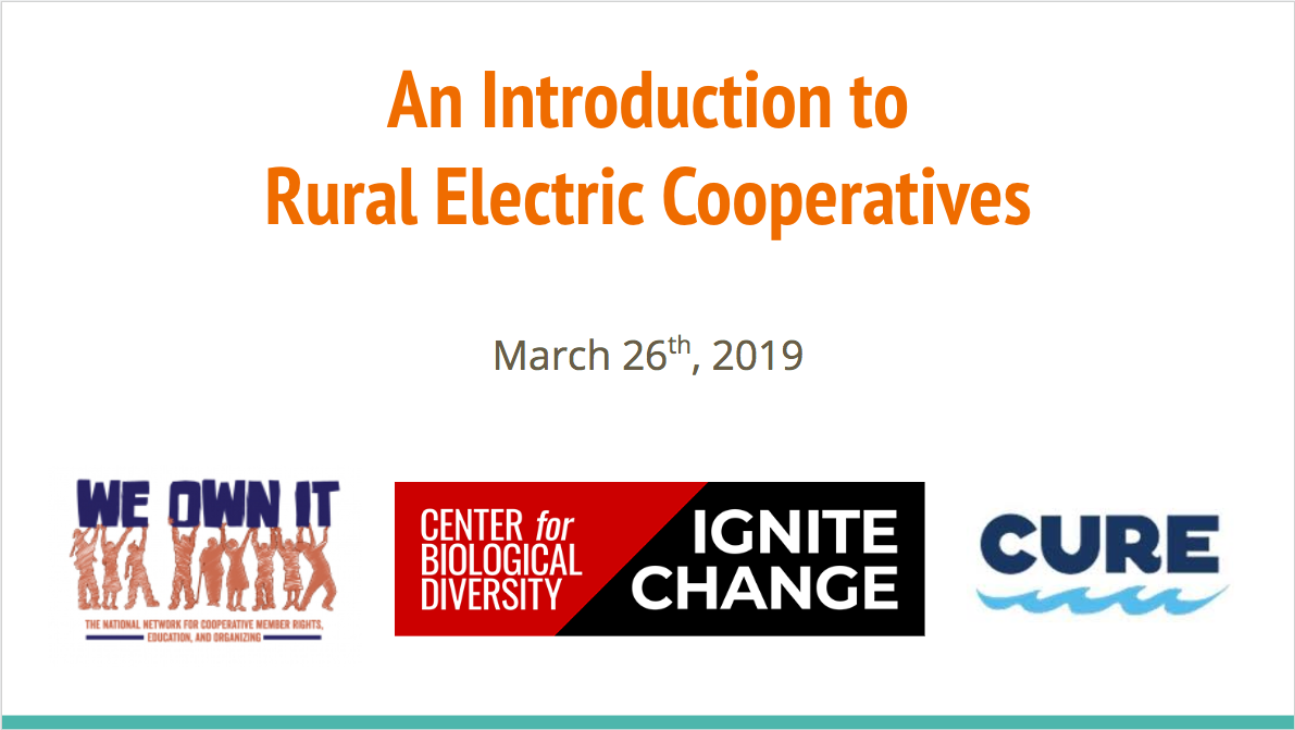 Introduction to rural electric cooperatives webinar slide