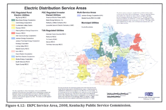 EKPC territory in Kentucky from dissertation chapter