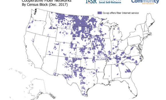 ILSR map of co-op broadband