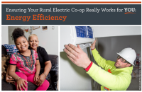 happy people with energy efficiency and installation of mini-split heat pump