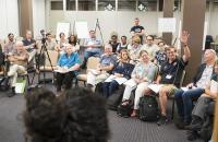 Fellow raising a hand at Fellowship training