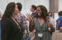 Fellows talking at the Nashville kick-off event