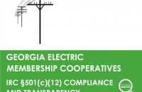 report cover: Georgia EMCs: 501c12 Compliance & Transparency