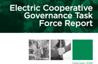electric cooperative governance report cover image of people at a meeting