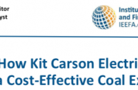 IEEFA Report title: "Case study: How Kit Carson Electric Engineered a Cost Effective Coal Exit"